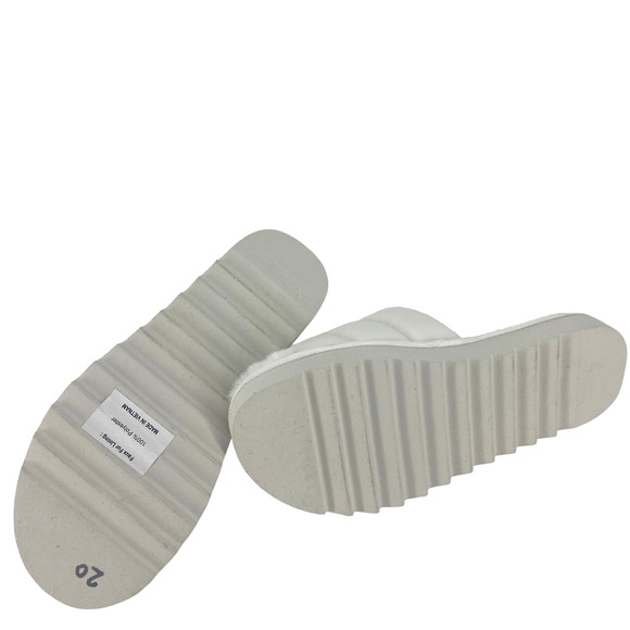 UGG Koolaburra Women's White BRB Slides Size 8 NEW Without Box - Picture 3 of 6